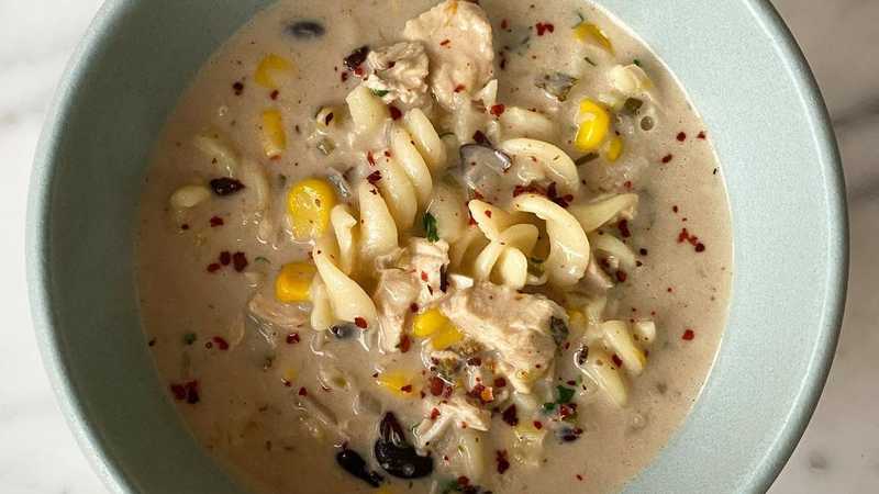 photo of completed recipe: My high school cafeteria had really good food and I don’t think that’s a misplaced memory. Every Friday they’d do grilled cheese and soup and my favorite…
